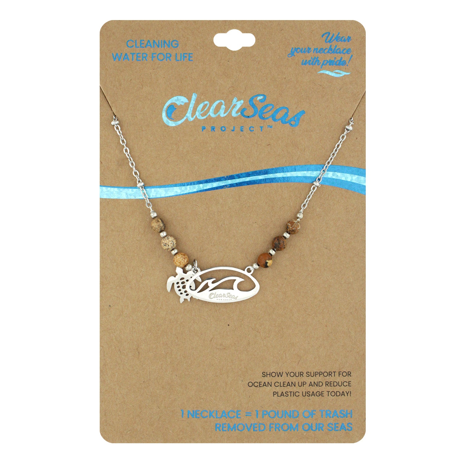 Ocean project deals sea turtle necklace